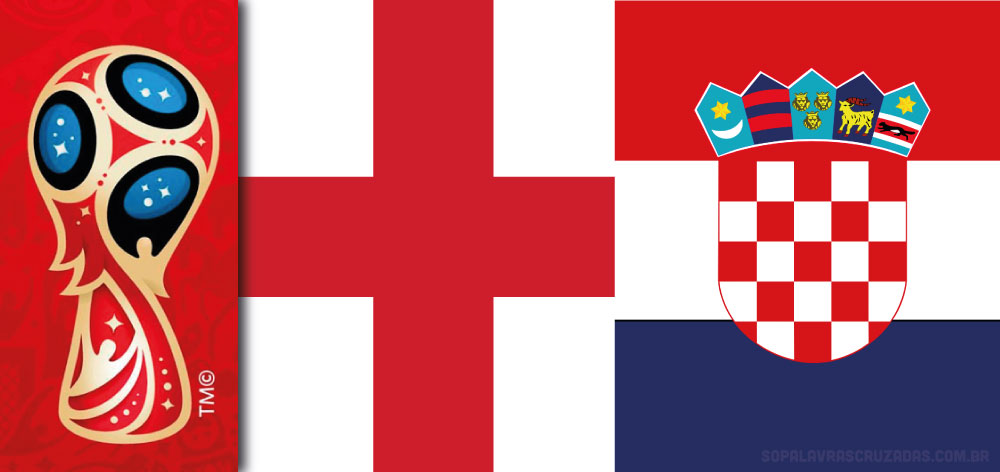 Palavras Cruzadas - Inglaterra x Croácia